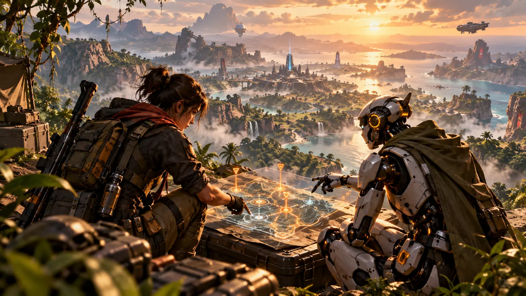 Original concept illustration for The people behind PUBG Ally—and the challenge of useful AI teammates