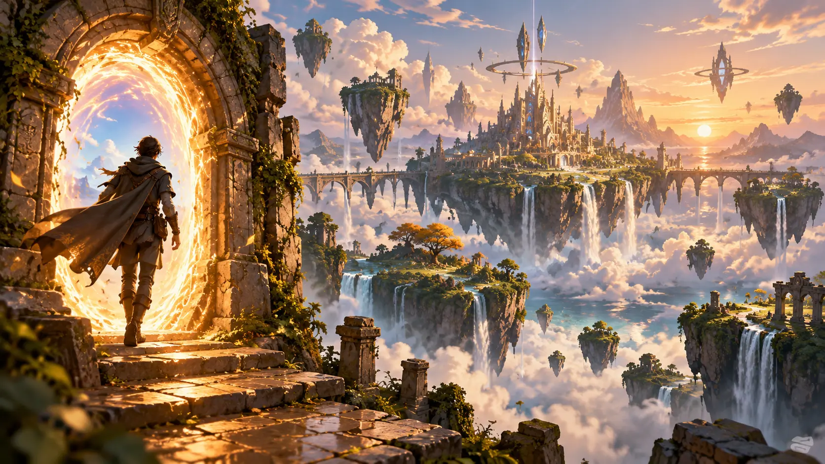 Original concept illustration for Genie 3: interactive world models meet game-design questions